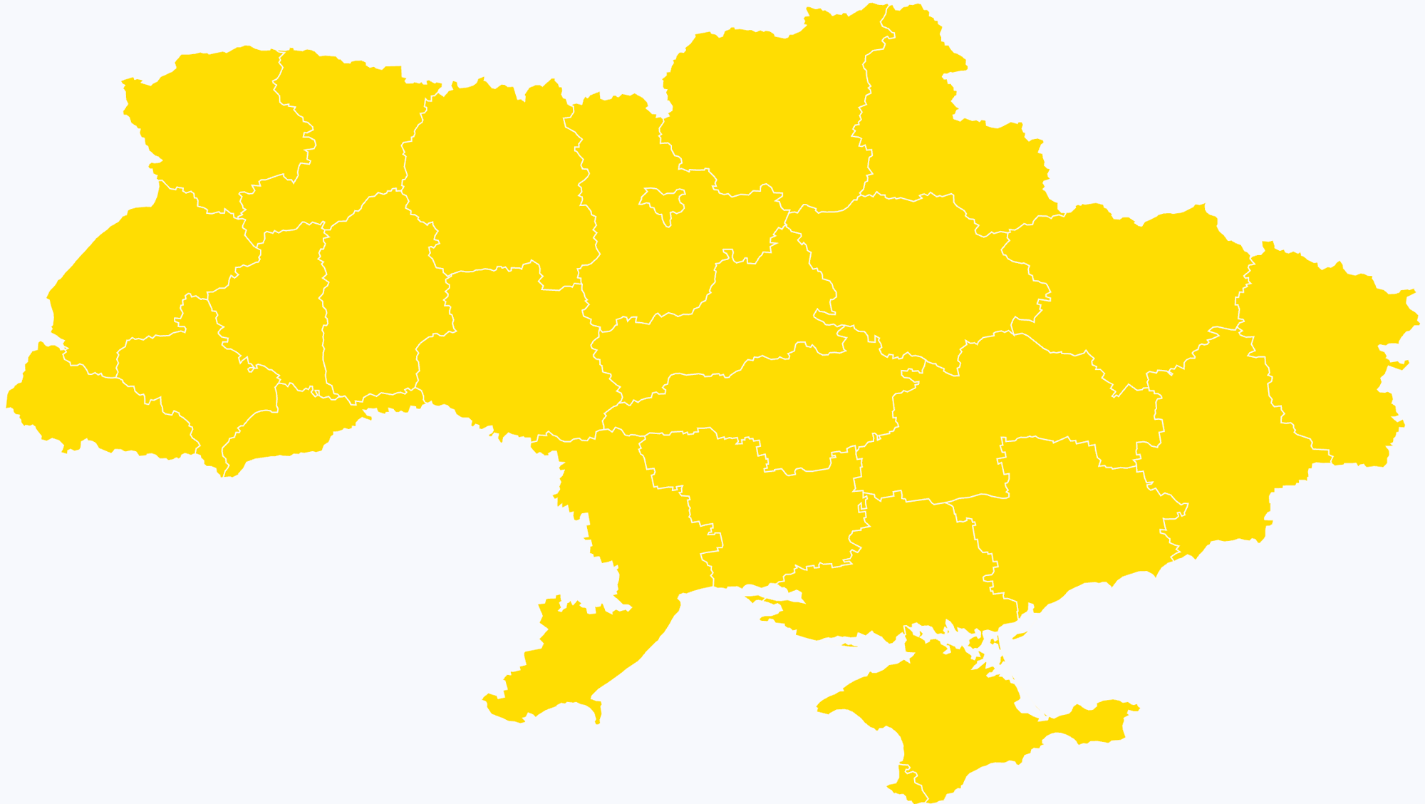 Ukraine Yellow Blue Map-1